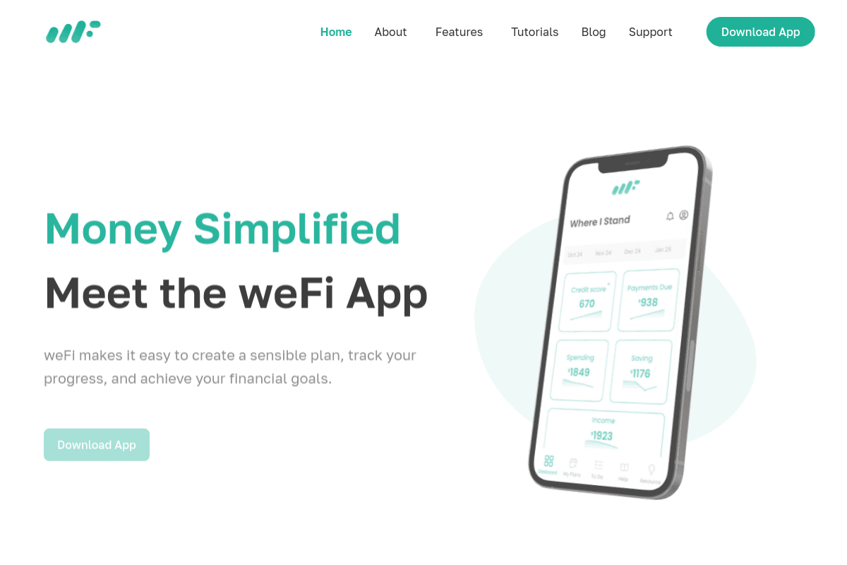 wefiApp - Helping everyone achieve their financial goals